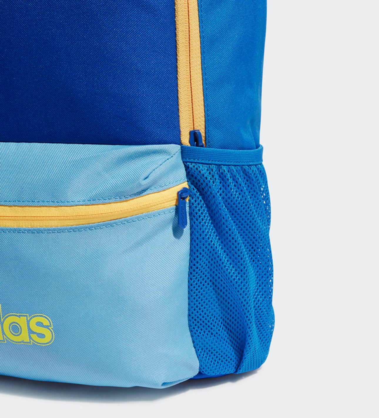 Adidas Color Block Blue Backpack side pockets
