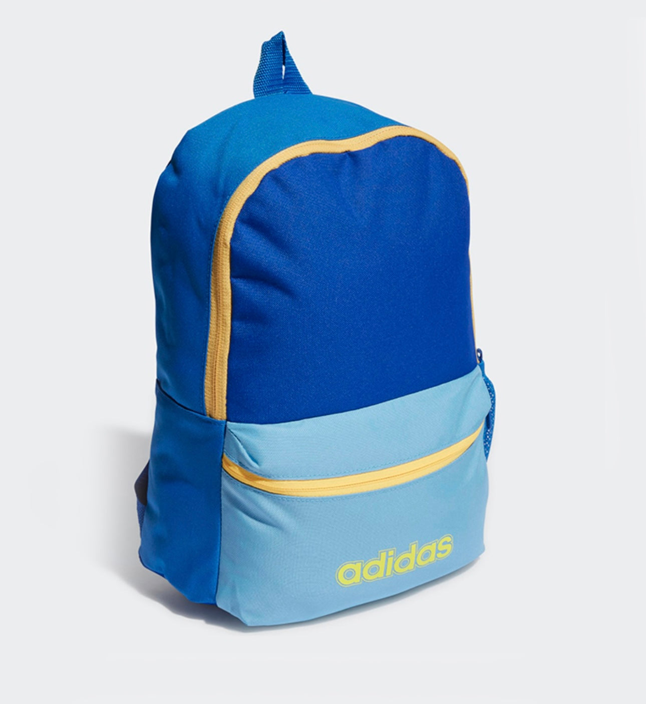 Adidas color block Blue Zippered Backpack