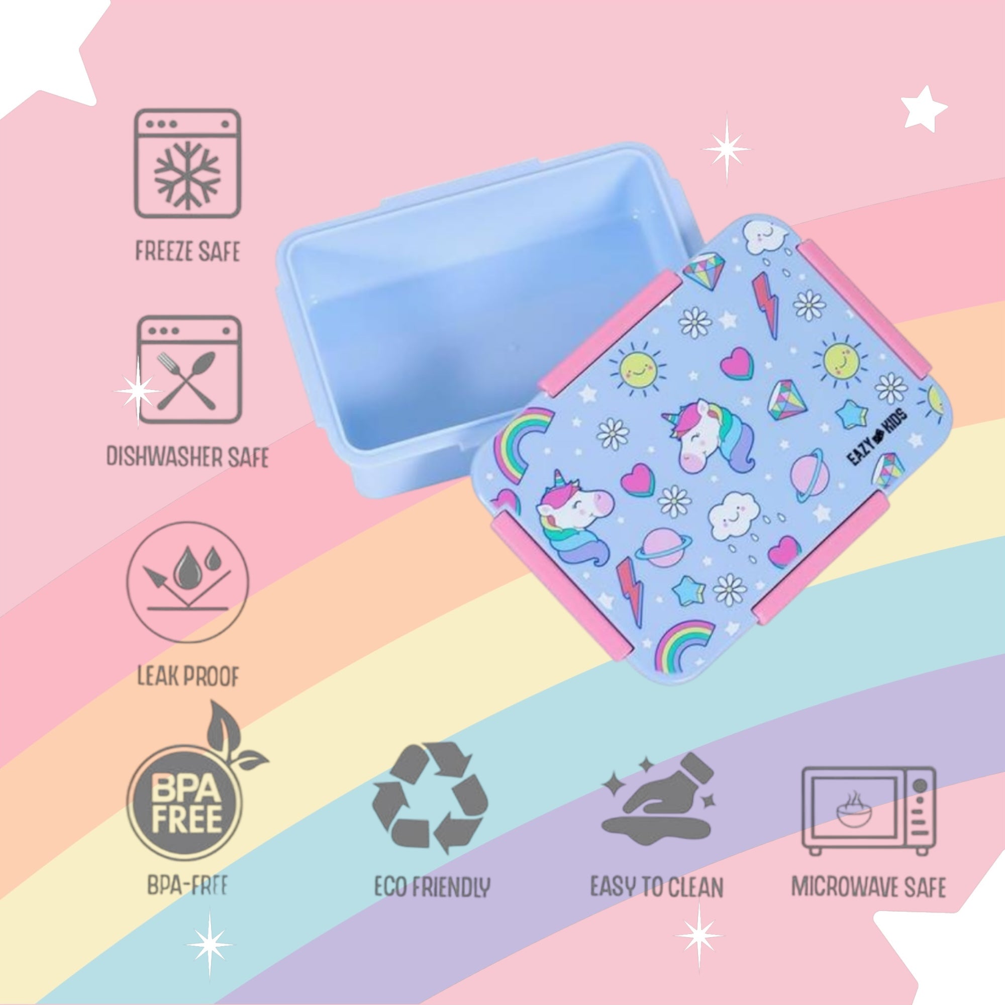 Buy Eazy Kids Unicorn Bento Lunch Box