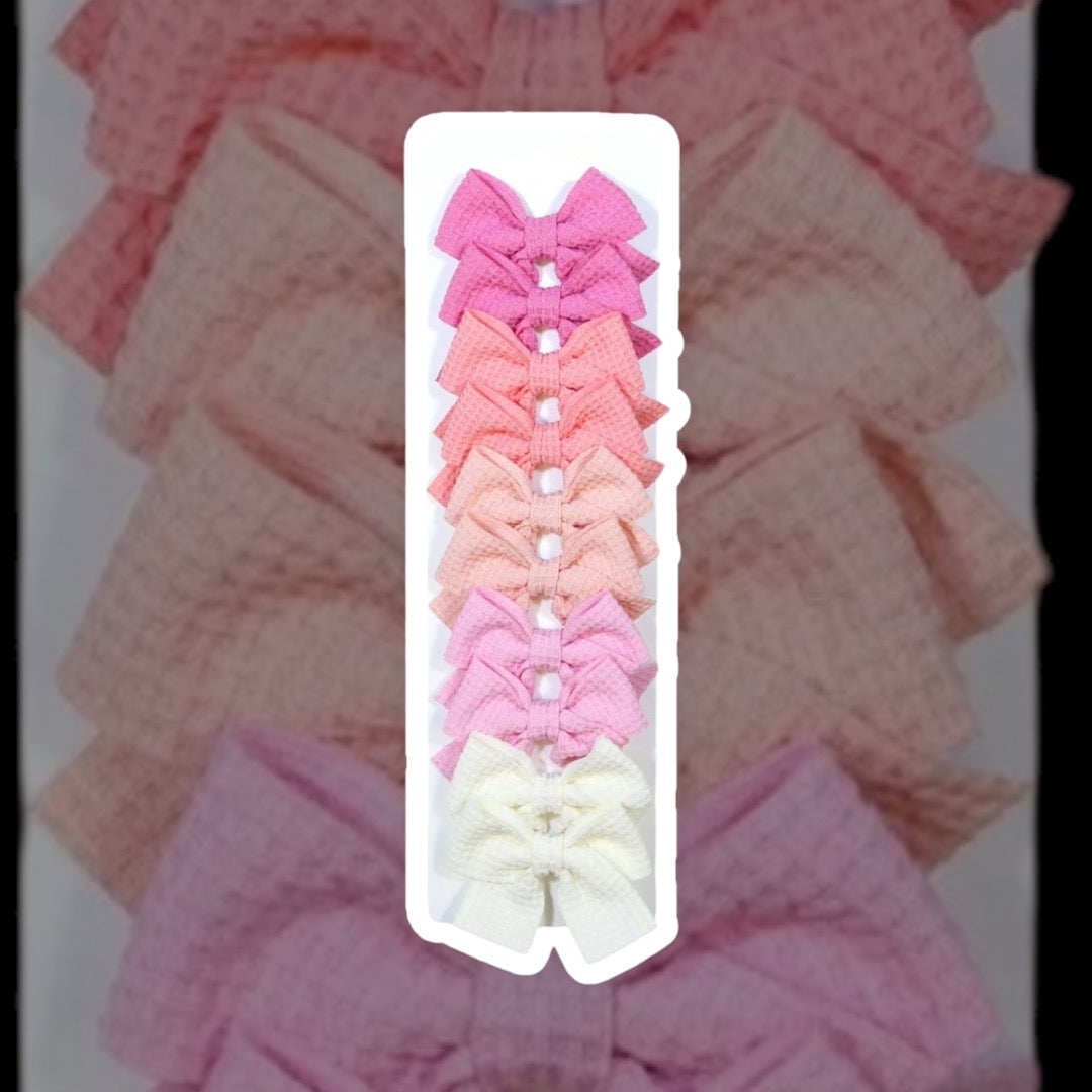 Girl Cute Ribbon Bowknot Clips - 10 Pieces