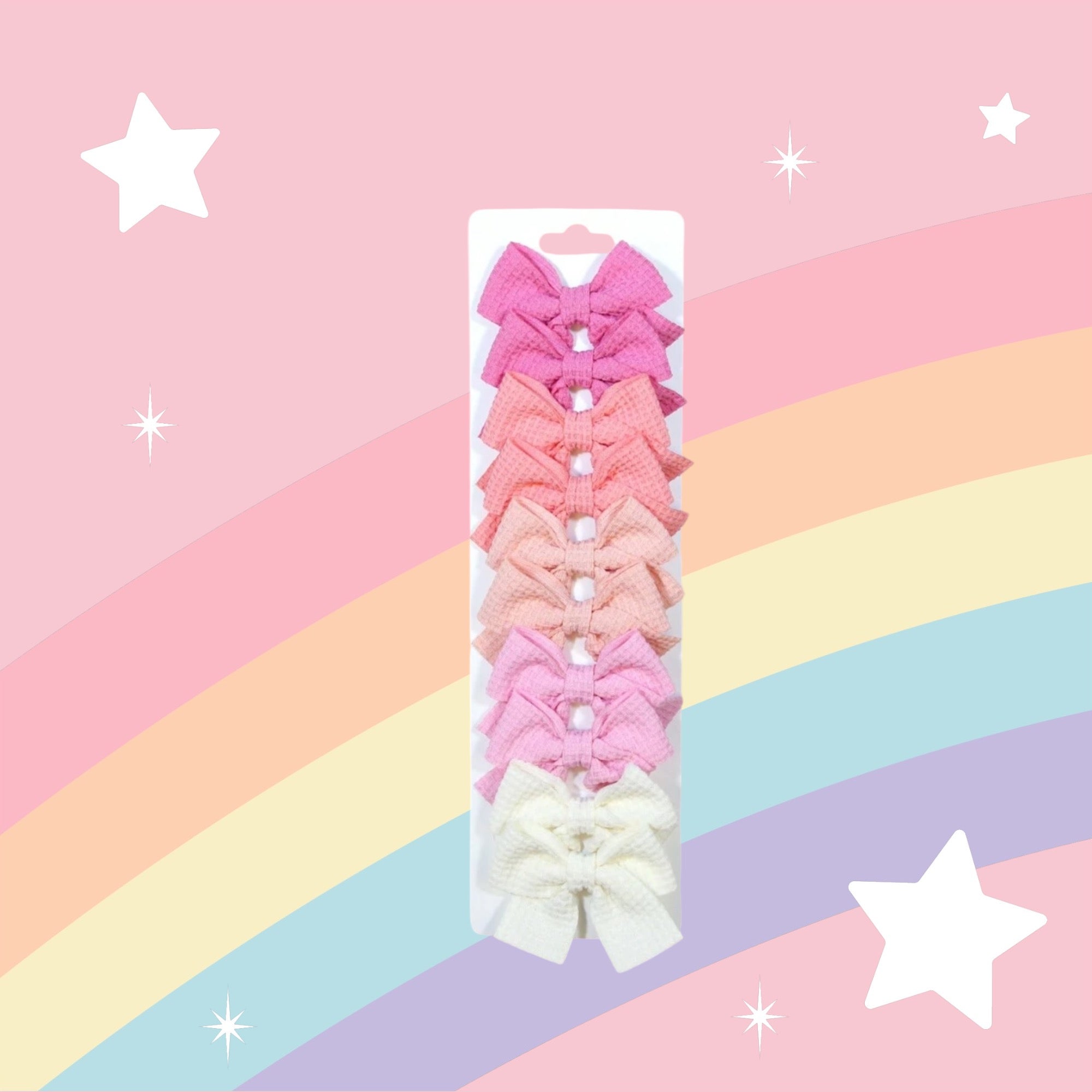 Girl Cute Ribbon Bowknot Clips - 10 Pieces