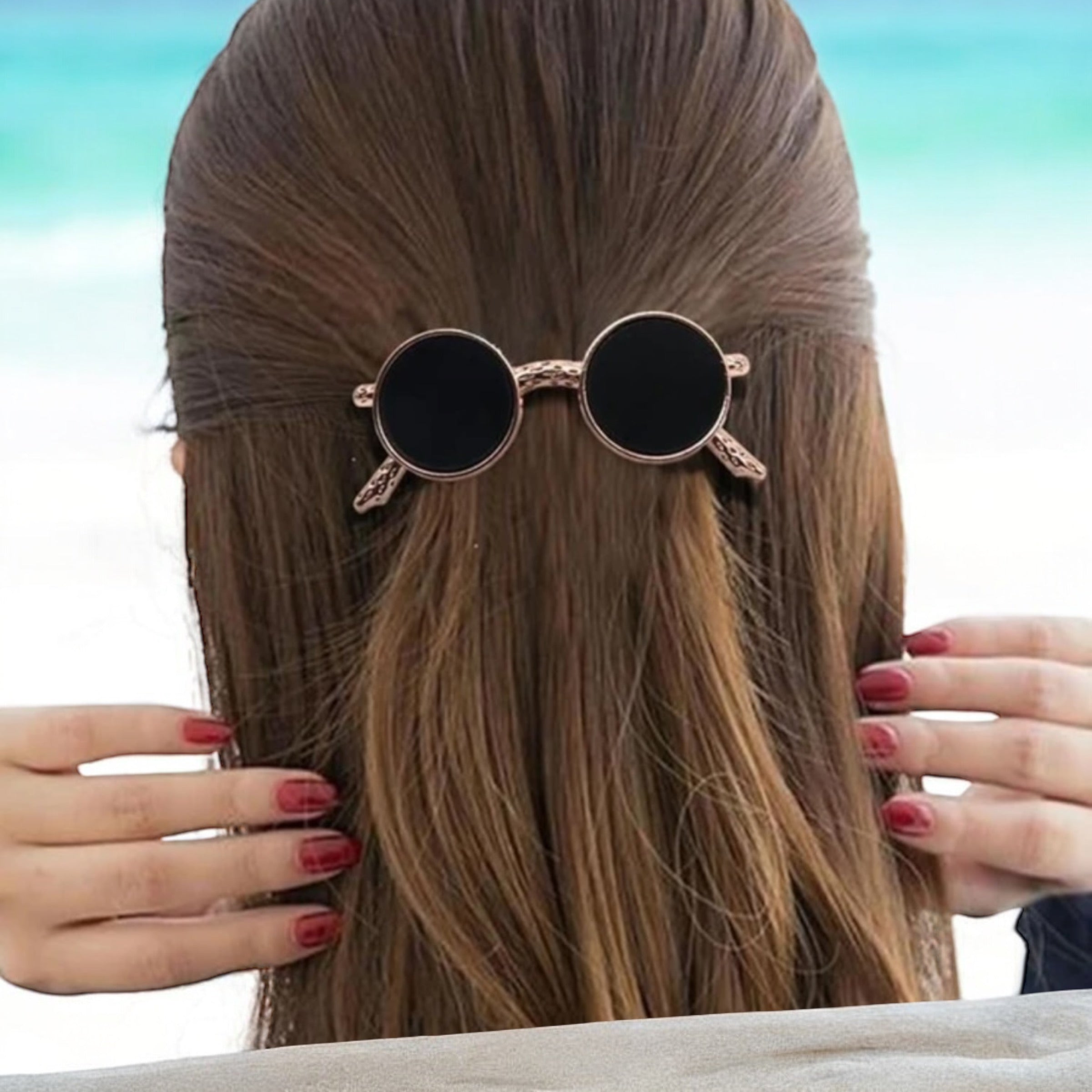 Tiny Sunglasses Lookalike Hair Clip