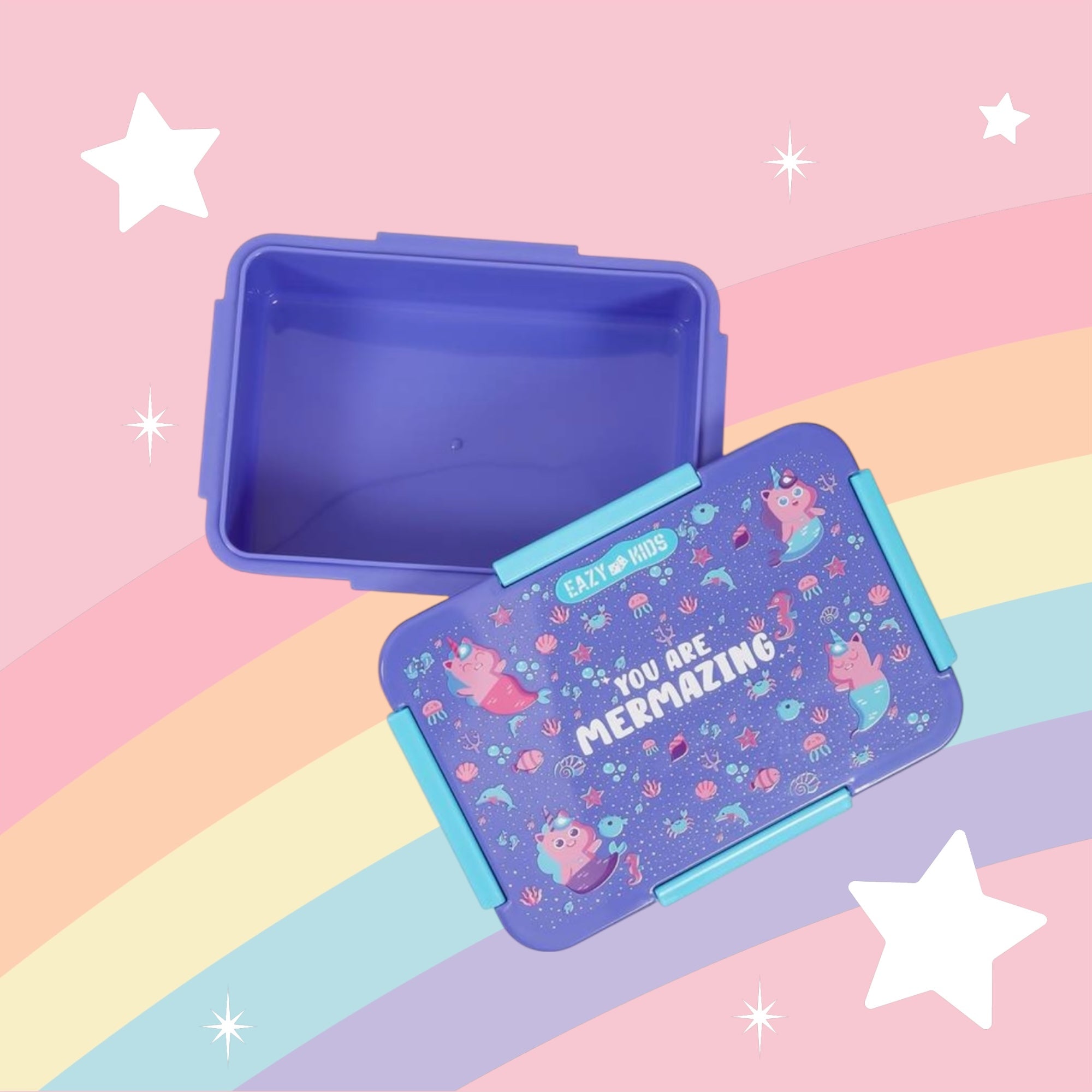 Eazy Kids Lunch Box & Water Bottle Mermaid