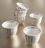 6 Piece procelain Qahwa Set