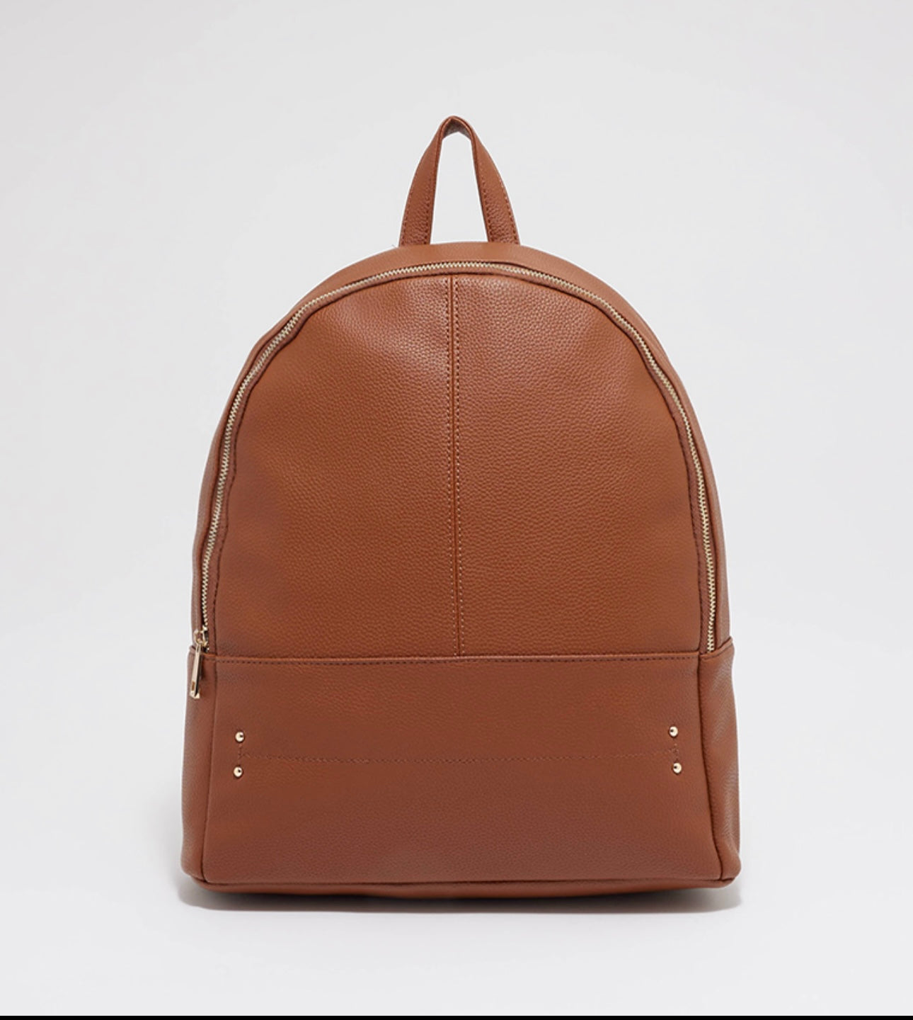Tyra Solid Zippered Backpack