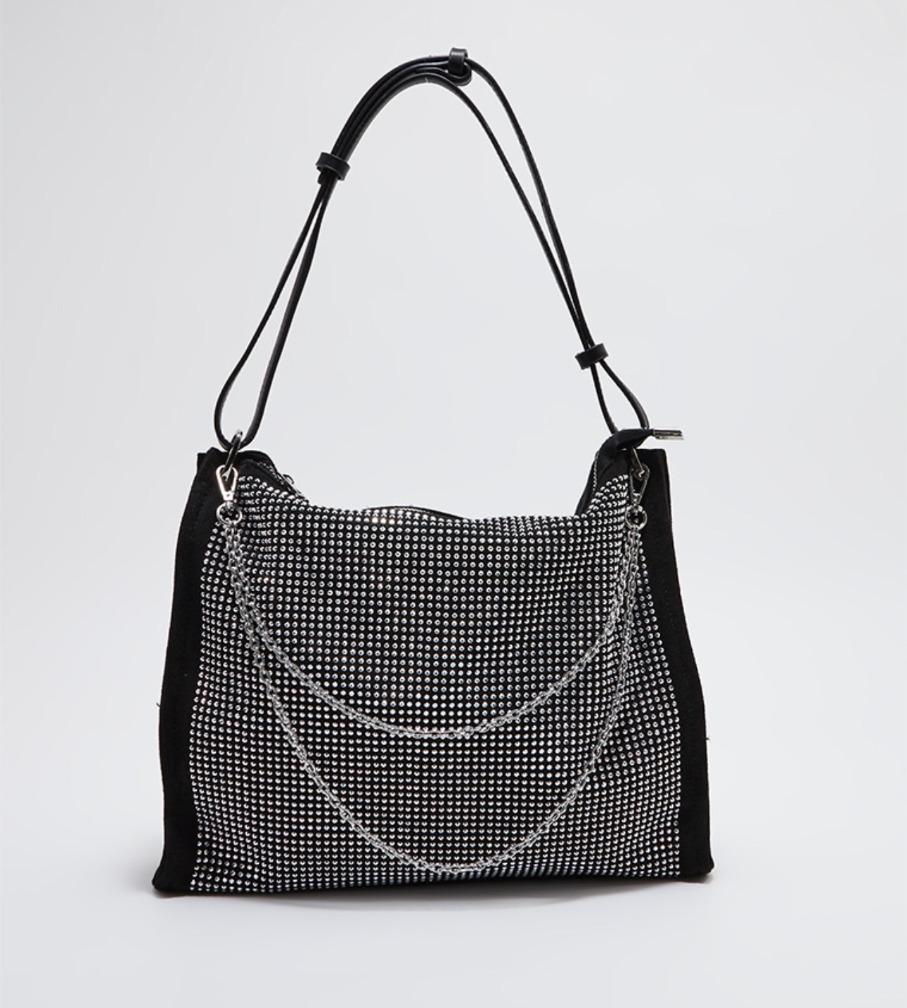 Tyra Stone Studded Shoulder Bag