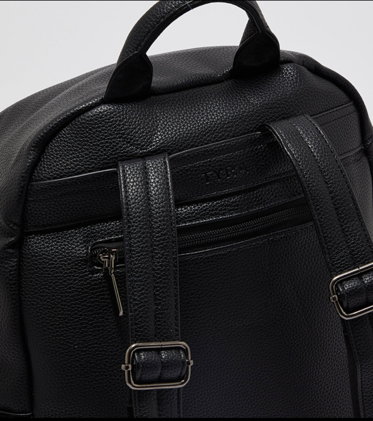 Textured Zipper Backpack