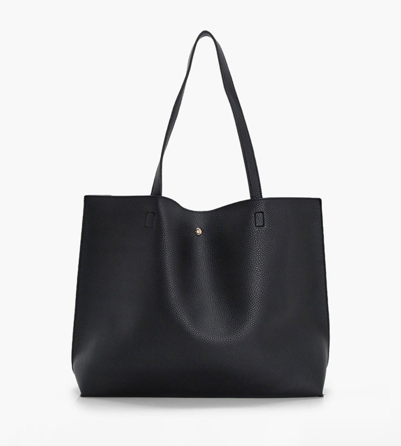 Boohoo Large Popper Tote Bag