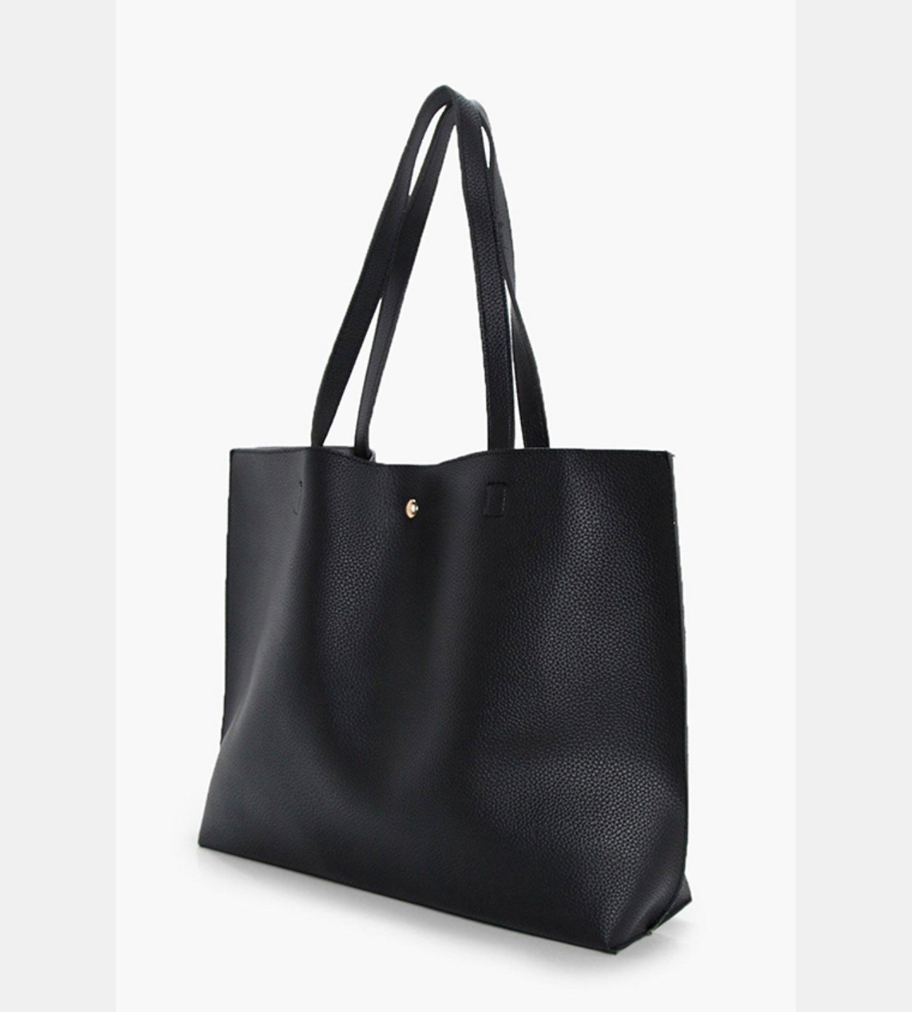 Boohoo Large Popper Tote Bag