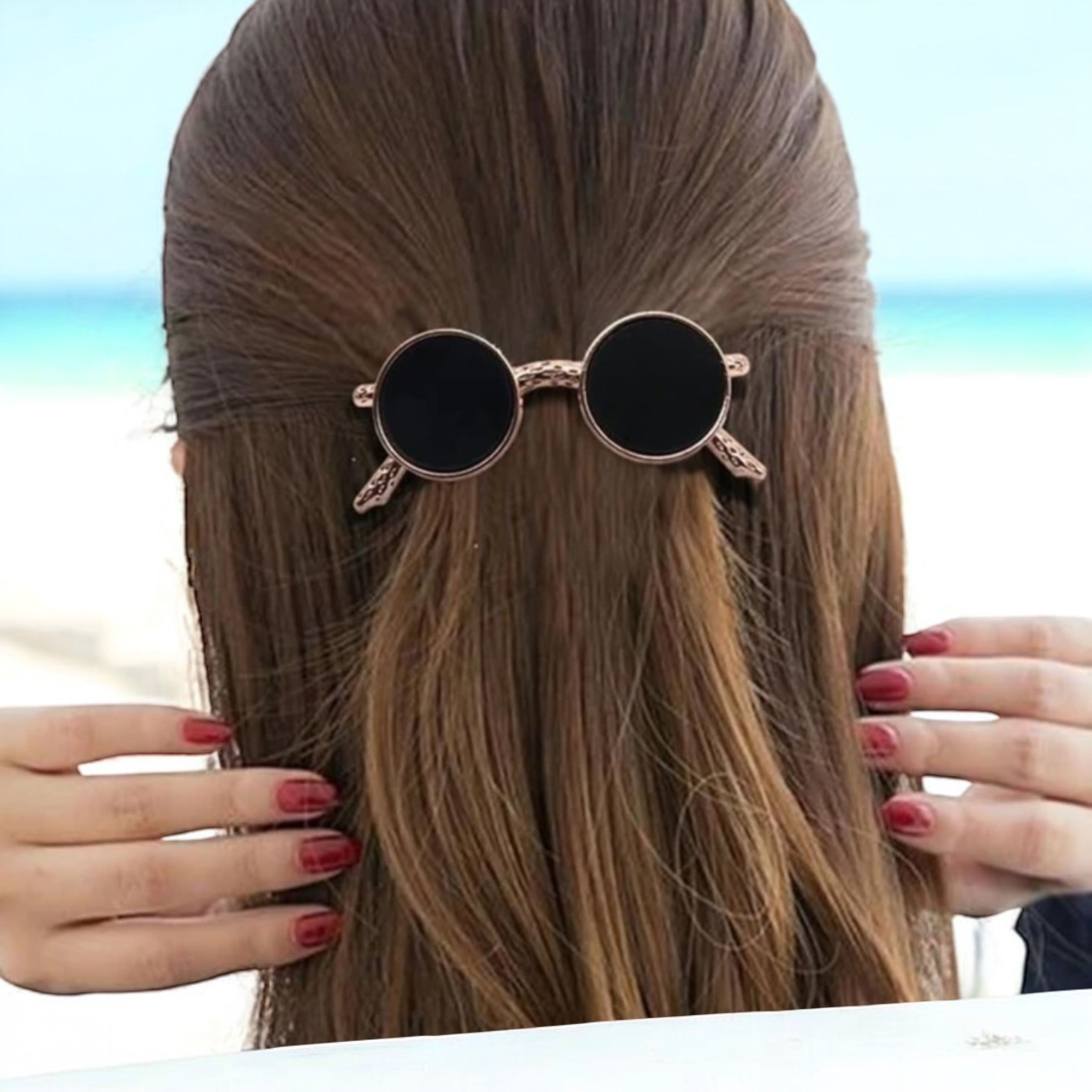 Tiny Sunglasses Lookalike Hair Clip