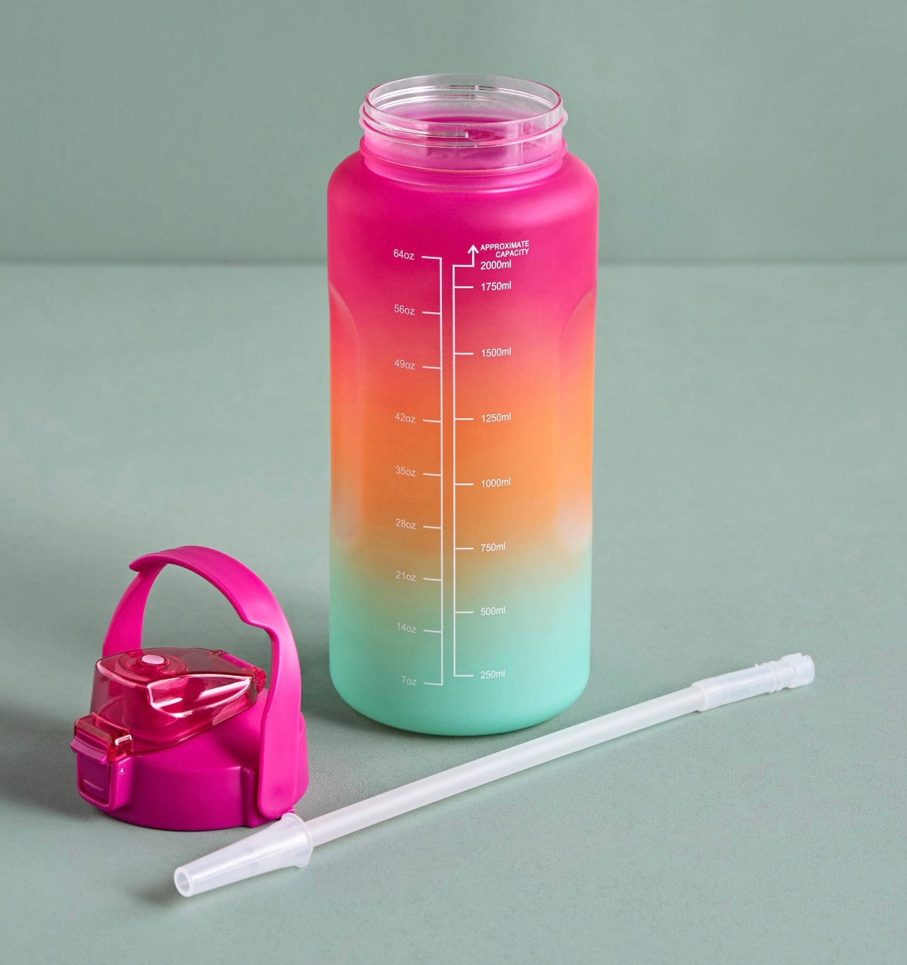 Full Day Tracker Sipper Water Bottle 2L