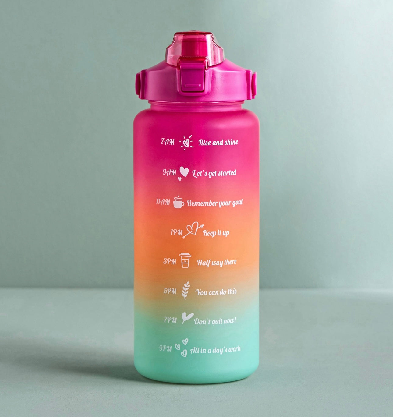 Full Day Tracker Sipper Water Bottle 2L