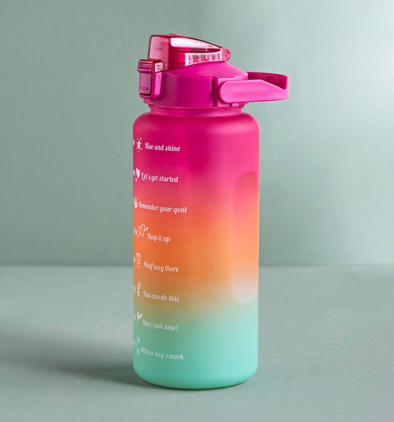 Full Day Tracker Sipper Water Bottle 2L